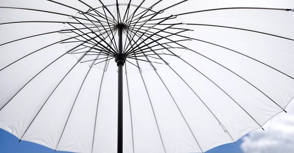 Parasol blanc de 270 cm : élégance et protection pour vos événements